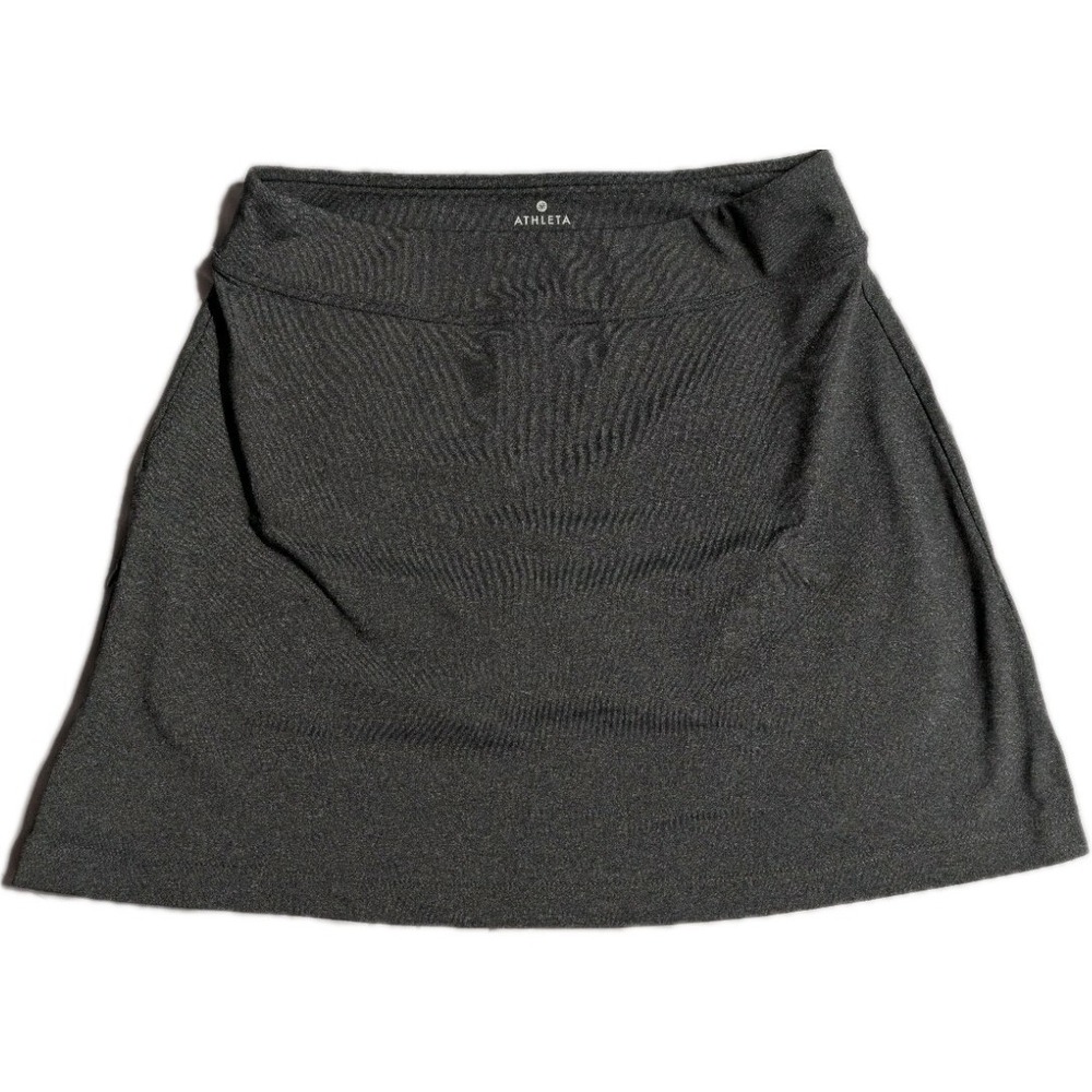 Athleta Skort Womens Medium Gray Athletic Tennis Golf Skirt Built In Shorts